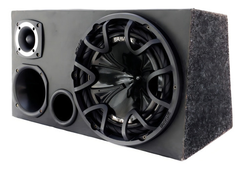 Caixa Trio Completa Sub Bravox 12 + Driver E Tweeter Detoner
