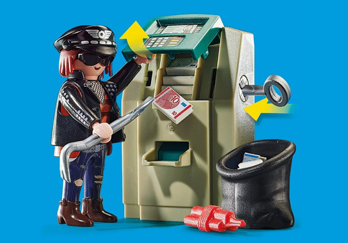 Playmobil 70572 City Action Moto Policia Persecucion Ladron