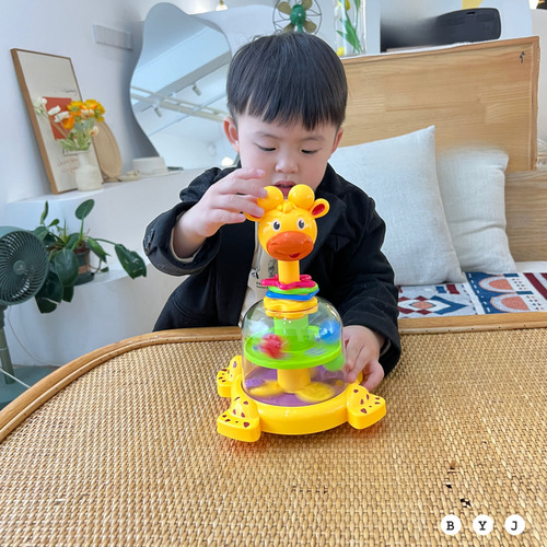 97019 Clown Tumbler Stacking Music - Kids Giraffe Hippo