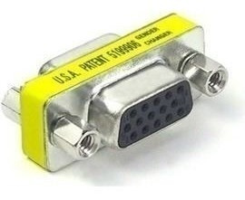 Imagem 2 de 2 de Adaptador Emenda Vga Femea X Femea Para Cabos Vga E Rgb