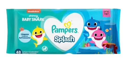 Lenço Umedecido Pampers Splash 44 Unidades