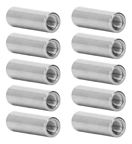 Tuerca De Acoplamiento De Rosca Hembra 1.25 12 L40mm, 10 Pzs