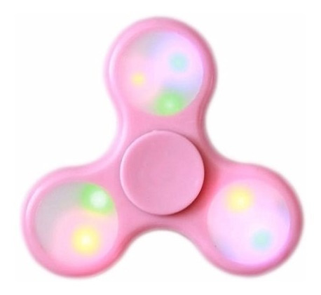 Spinner Fidget Con Luz Led Mayor Velocidad Rosa El Mejor