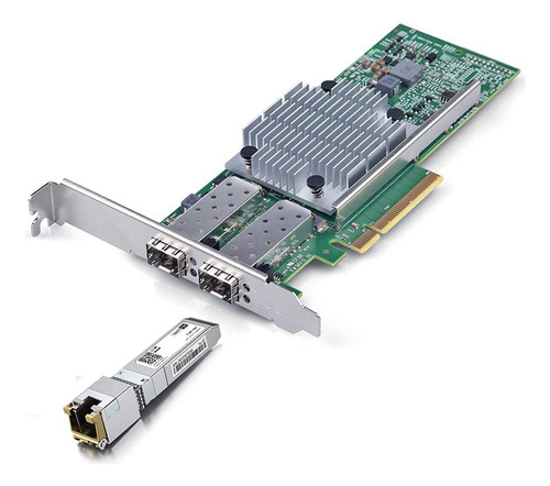 Transceptor 10gbase-t Tarjeta Red 10gb Sfp+ Pci-e Modulo Ma