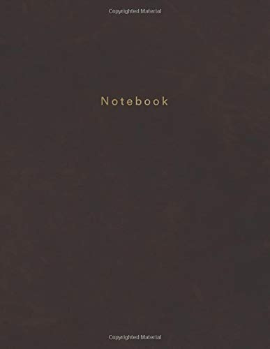 Notebook Beautiful Brown Leather Style With Gold Lettering |