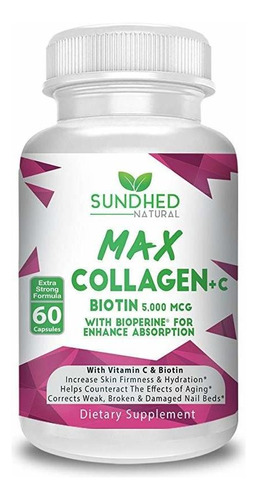 Sundhed Max Collagen Plus C (60 Cápsulas): Todas Las Cápsul