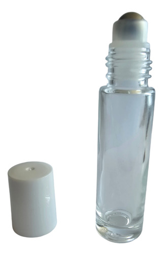 Frasco Roll On 10ml Vidrio Grueso Transparente - 40 Unidades