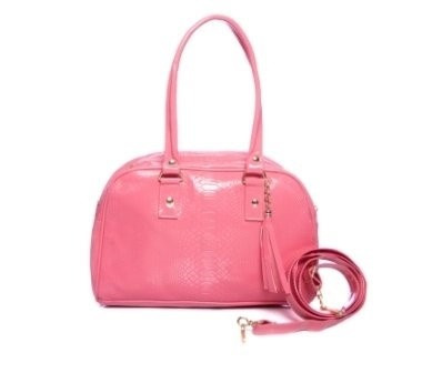 Imagen 2 de 2 de Bolso Victoria Rosa Pop Grande Premium