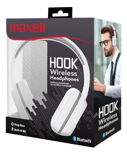 Audífonos Hook Bt300 Maxell Inalámbricos Bluetooth,microfono