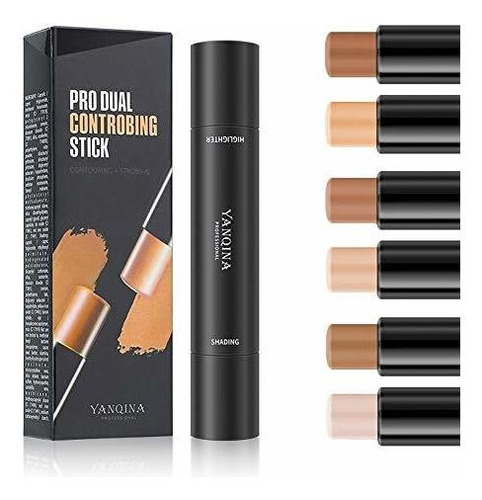 Rostro Bases - Meicoly 6 Colores Highlight Contour Stick Dob