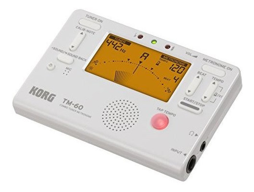 Imagen 2 de 2 de Korg Tm60bk Metronomo Afinador Color Negro