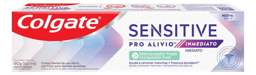 Pasta de dentes Colgate Sensitive Pro-Alívio Imediato  em creme 90 g