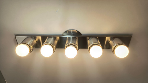 Aplique Camarín 5 Luces Camerino Espejo E27 Platil