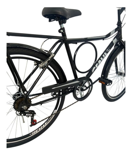 Bike Aro 26 Calil Barra Forte Marcha 6v Rolamento - Preto