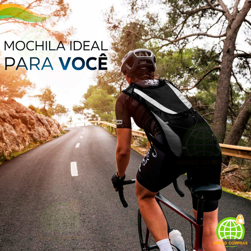 Mochila De Hidratação Bolsa De Agua Térmica 2 Litros Com Refil Incluso Bike Ciclismo Corrida Trilha Com Válvula De Segurança Tumblr