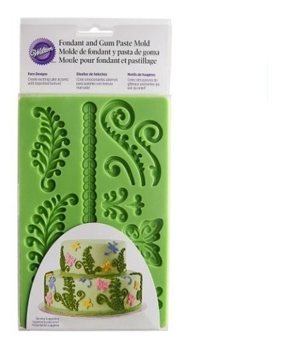 Wilton Moldes Silicone Figuras Helechos Y Plantas Reposteria