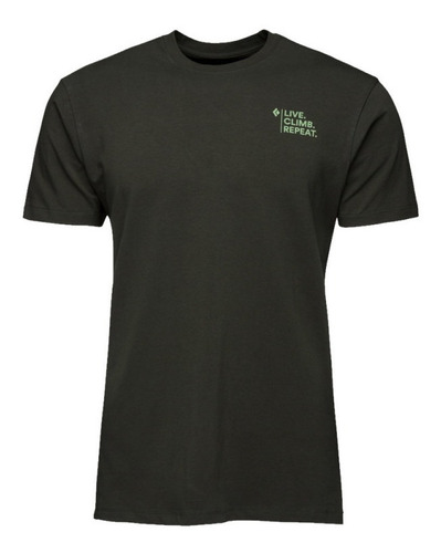 Playera Black Diamond Desert To Mountain Verde Hombre Ap7302