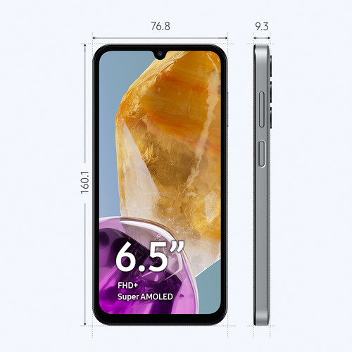 Celular Samsung Galaxy M15 5g, 6.000mah, Câmera Tripla Até 50mp, 128gb - Cinza - Excelente (Recondicionado)