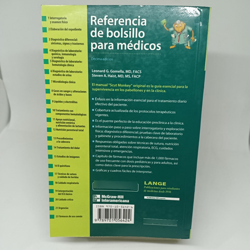 Referencia De Bolsillo Para Médicos, L. Gomella Y S. Haist (Usado)
