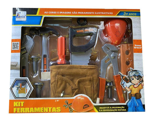 Kit Ferramentas Infantil 12 Peças - Fenix 3288