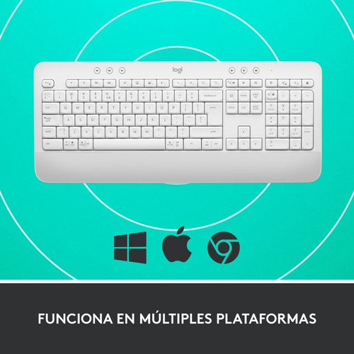 Teclado Logitech K650 Blanco Qwerty Español España Blanco Español España