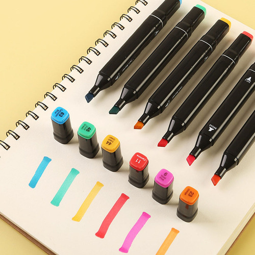 Kit De 36 Rotuladores De Colores, 36 Colores Con Doble Punta