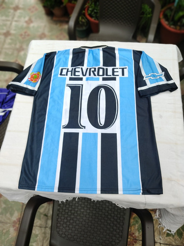 Camiseta Futbol Gremio De Brasil, G 48 Equivalente A Un Xl (Usado)