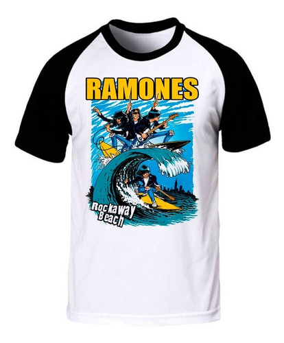 Ramones Rock Away Beach Remera Spun Adulto/niño Rock