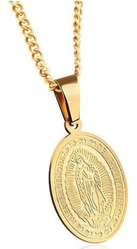 Medalla Nuestra Señora De Guadalupe - Consagrada Acero Mod 2