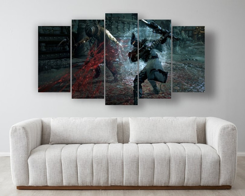 Set 5 Cuadros Decorativos Canvas Bloodborne 24