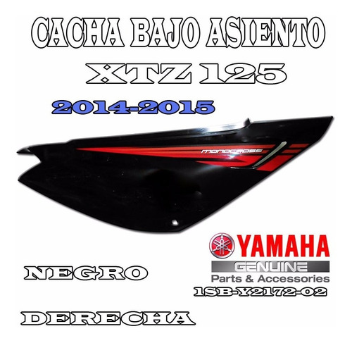 Cacha Bajo Asiento Yamaha Xtz 125 14/15 Orig Der Negra Fas