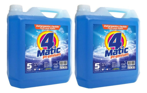 Pack Detergente Liquido Tadea Matic Premium 5 Litros