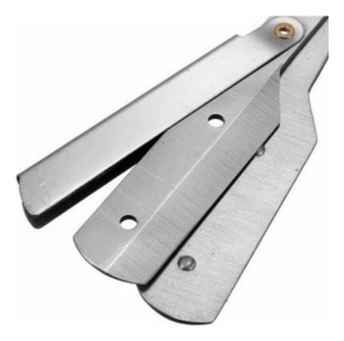 Navalha Navalhete De Barbear Aço Inox C/ 2 Travas América