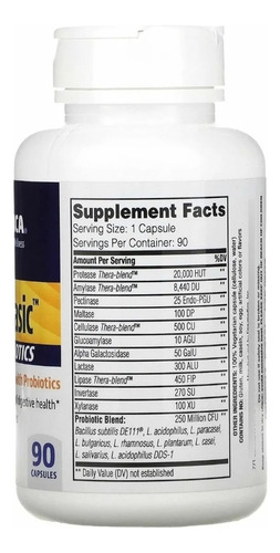 Enzimas digestivas y probióticos, 90 cápsulas, Enzymedica, sabor neutro - 11/2023