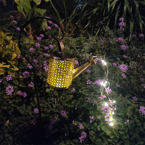 Regadera Solar Con Luces Para Decoración De Jardín, Regadera