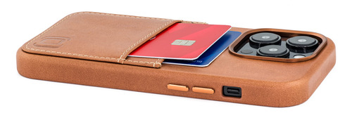 Funda De Piel Auténtica Dockem Para iPhone 14 Pro, Color Mar