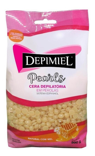 Cera Depilacao Depimiel Natural Com Mel Em Perolas 500g