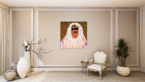 Cuadro Decorativo Canvas Diego Mi Pensamiento Frida 60*60cm