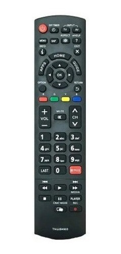 Controle Remoto Compatível Tvs Panasonic Tc32 Tc50 Tcl32