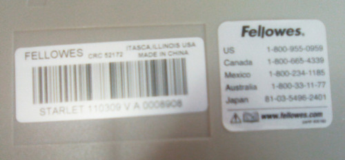 Encuadernadora De Anillos Plásticos Fellowes Mod. Starlet 90