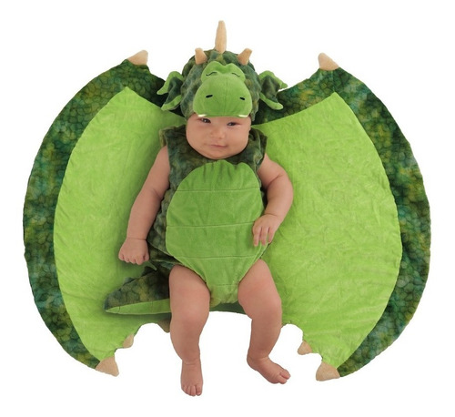 Disfraz Para Bebé Dragón Alas Envolventes Talla 0-3 Meses