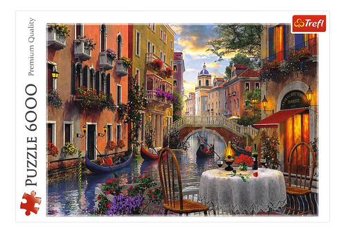 Rompecabezas Trefl Romantic Supper 65003 de 6000 piezas