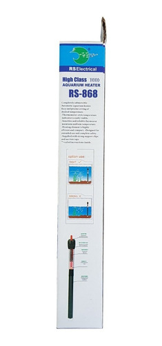 Imagen 6 de 7 de Calefactor Calentador Sumergible Acuario Pecera 100w Rs 868