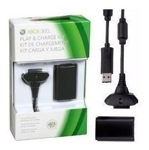 Imagem 5 de 6 de Controle Xbox 360 Wireless Sem Fio + 2 Bateria Cabo Usb