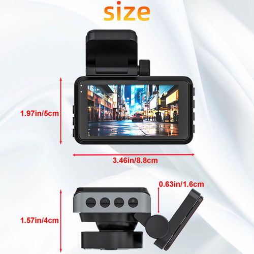 Cámara Dash Cam 4k, Grabación Frontal Hd, Visión Nocturna Y