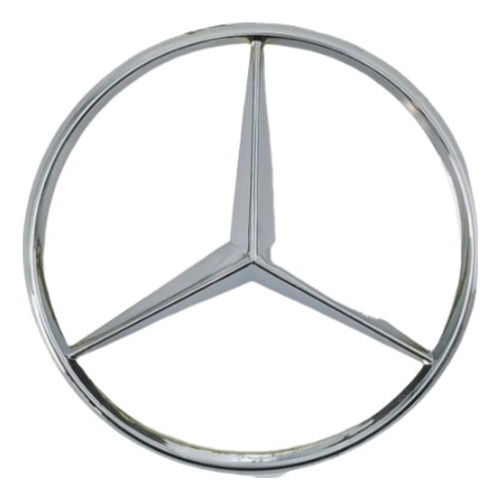 1 Logo Para  Mercedes Cromo Posterior De 12cm