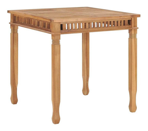 Mesa De Comedor Para Jardín 31.5 X31.5  X31.5 Madera De Teca