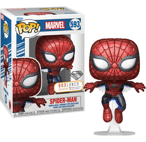 Funko Pop! Marvel Spider Man 593 Diamond Boxlunch Exclusive