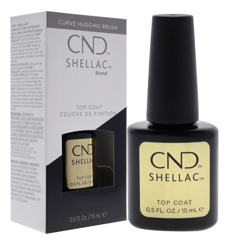 Esmalte De Uñas Cnd Shellac Original Top Coat 15 Ml