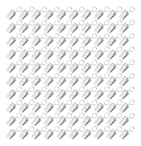 Clips Para Cortinas, 100 Piezas, De Metal De Primera Calidad